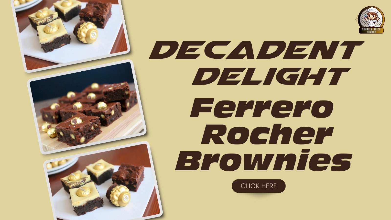 Ferrero Rocher Brownies