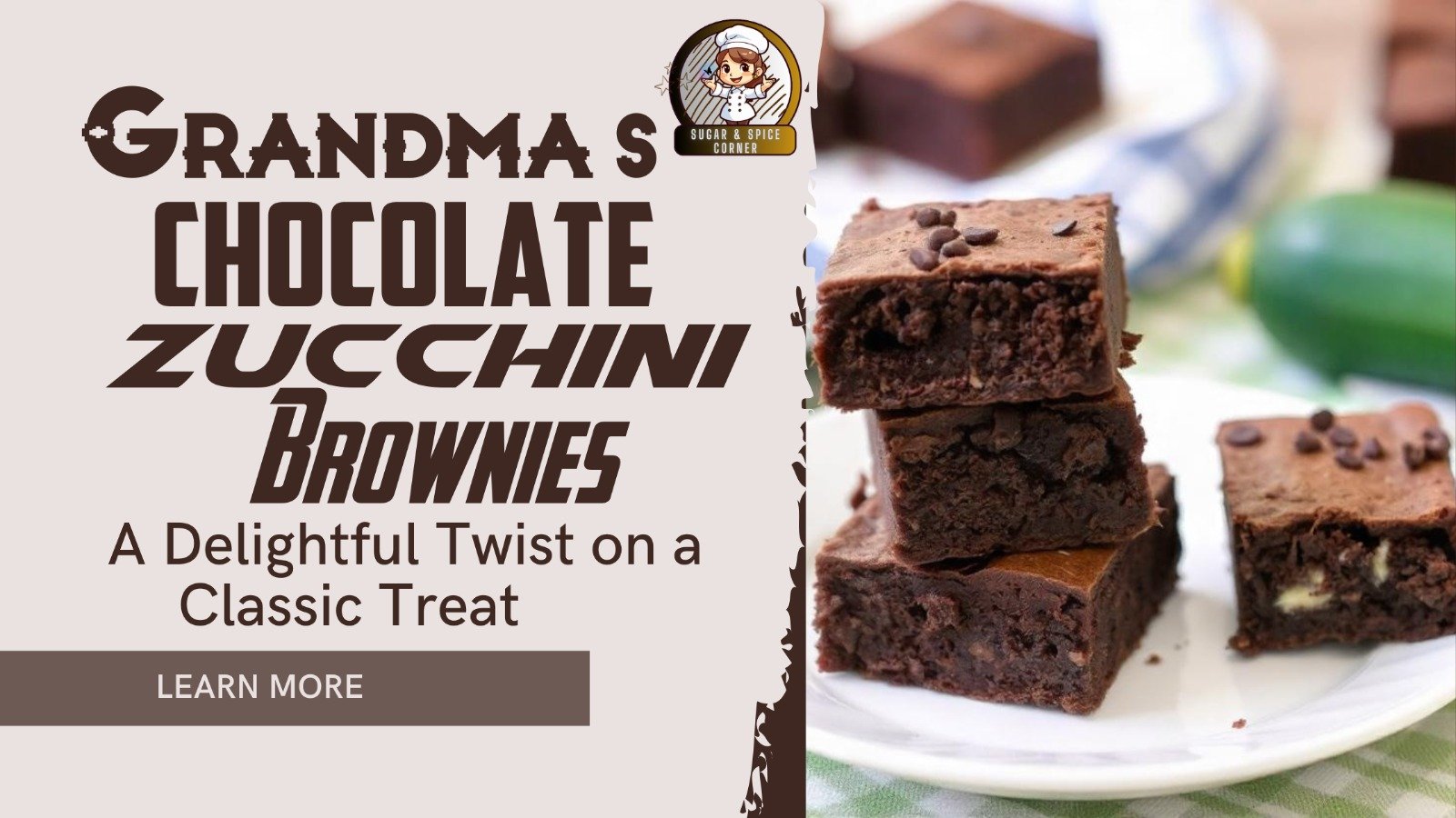 Grandma's Chocolate Zucchini Brownies