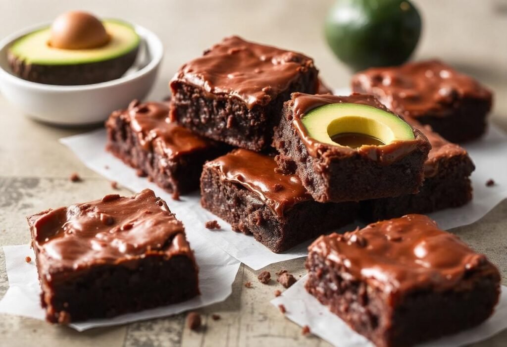 Rich and Gooey Avocado Brownies
