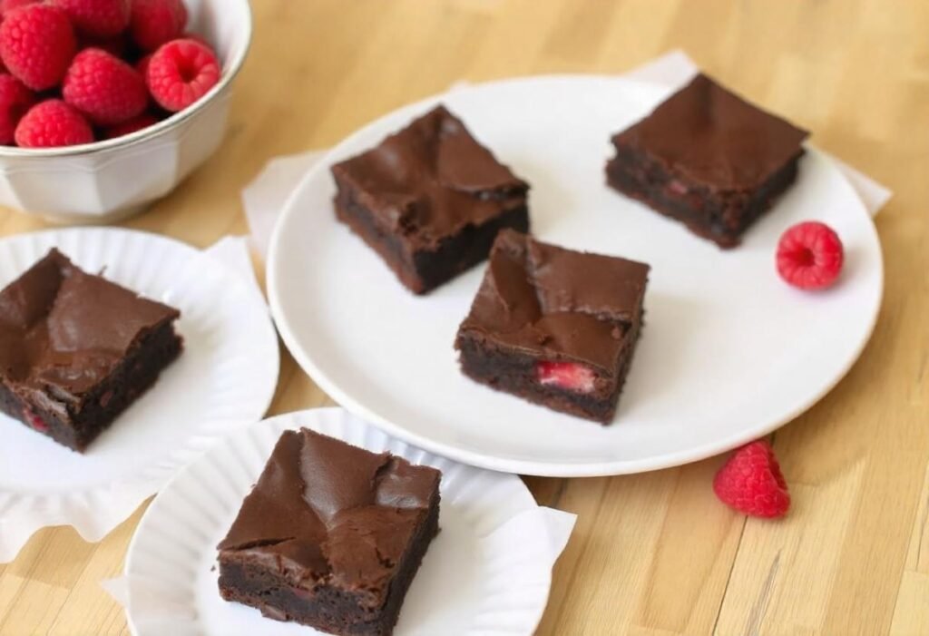 Raspberry Fudge Brownies
